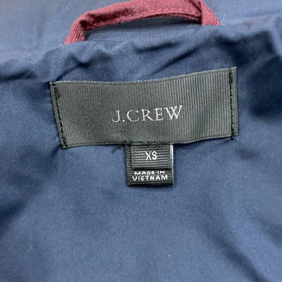 J. Crew Excursion Quilted Vest XS Burgundy - Picture 5 of 8